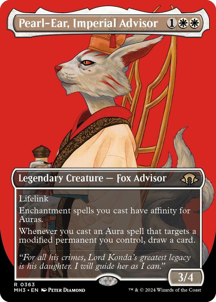 Pearl-Ear, Imperial Advisor (Borderless) [Modern Horizons 3]