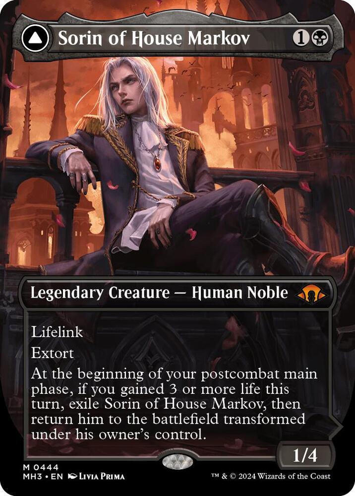 Sorin of House Markov // Sorin, Ravenous Neonate (Borderless) [Modern Horizons 3]