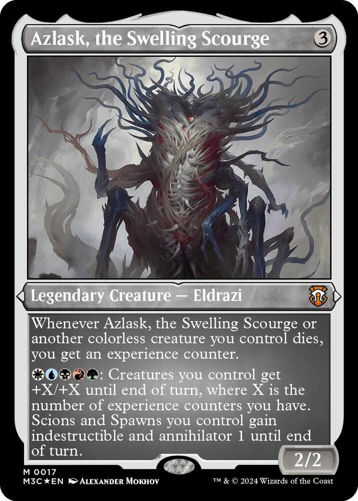 Azlask, the Swelling Scourge (Foil Etched) [Modern Horizons 3 Commander]