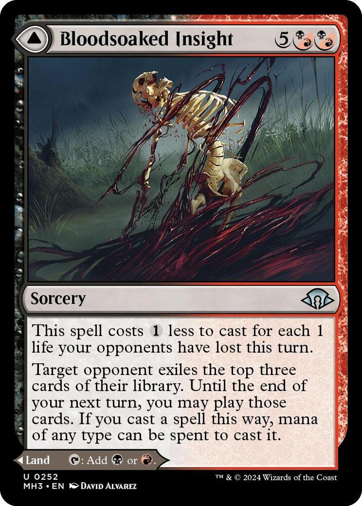 Bloodsoaked Insight // Sanguine Morass [Modern Horizons 3]