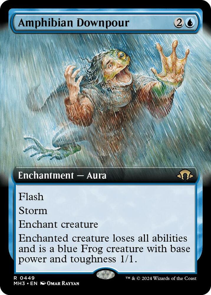 Amphibian Downpour (Extended Art) [Modern Horizons 3]