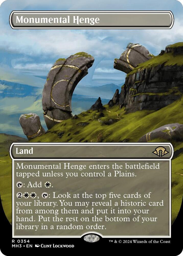 Monumental Henge (Borderless) [Modern Horizons 3]