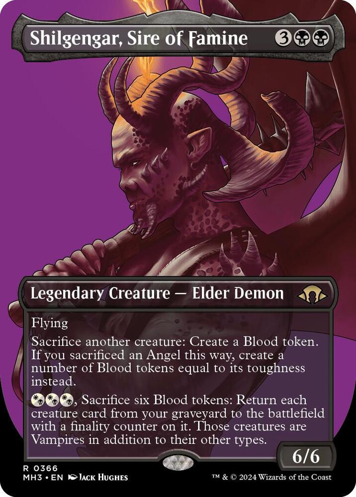 Shilgengar, Sire of Famine (Borderless) [Modern Horizons 3]