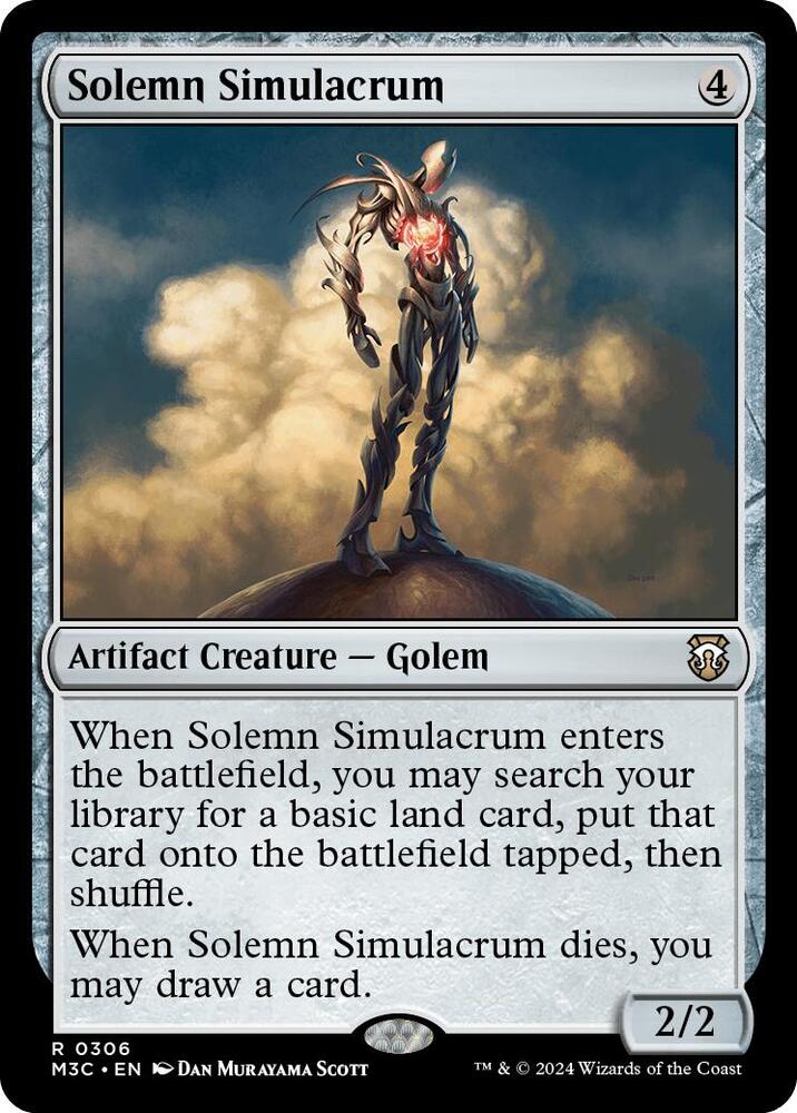 Solemn Simulacrum (Ripple Foil) [Modern Horizons 3 Commander]