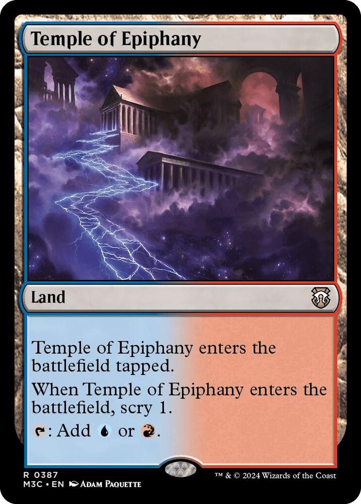 Temple of Epiphany (Ripple Foil) [Modern Horizons 3 Commander]