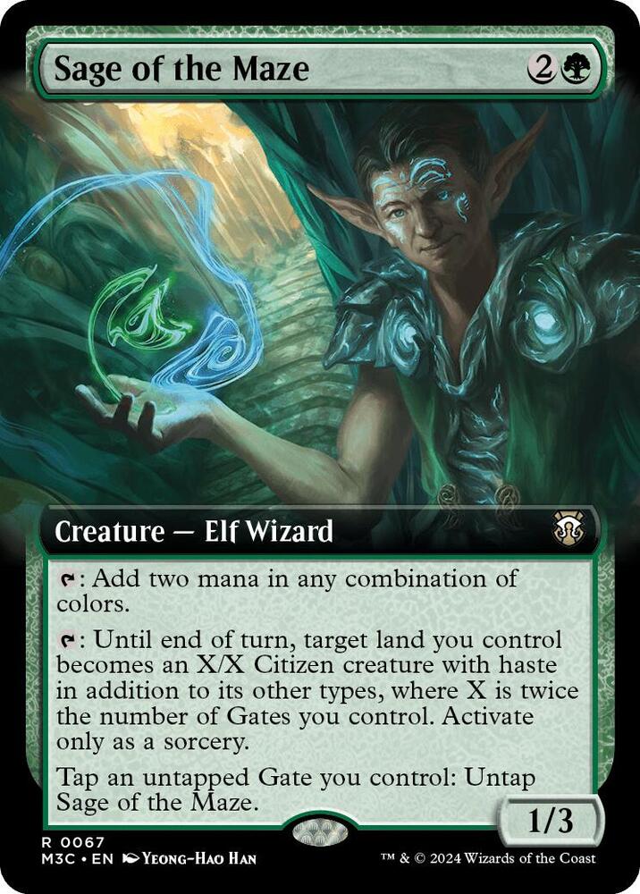 Sage of the Maze (Extended Art) [Modern Horizons 3 Commander]