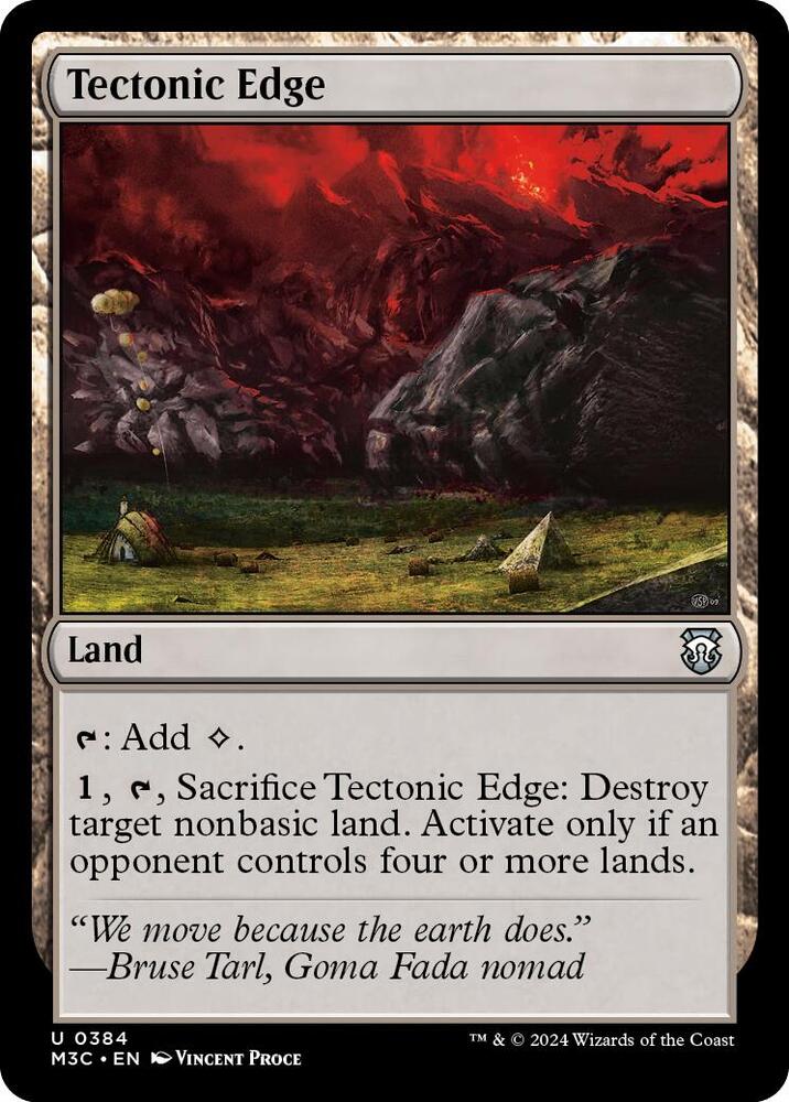 Tectonic Edge (Ripple Foil) [Modern Horizons 3 Commander]