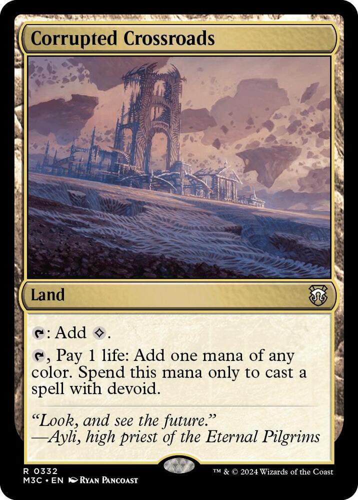 Corrupted Crossroads (Ripple Foil) [Modern Horizons 3 Commander]