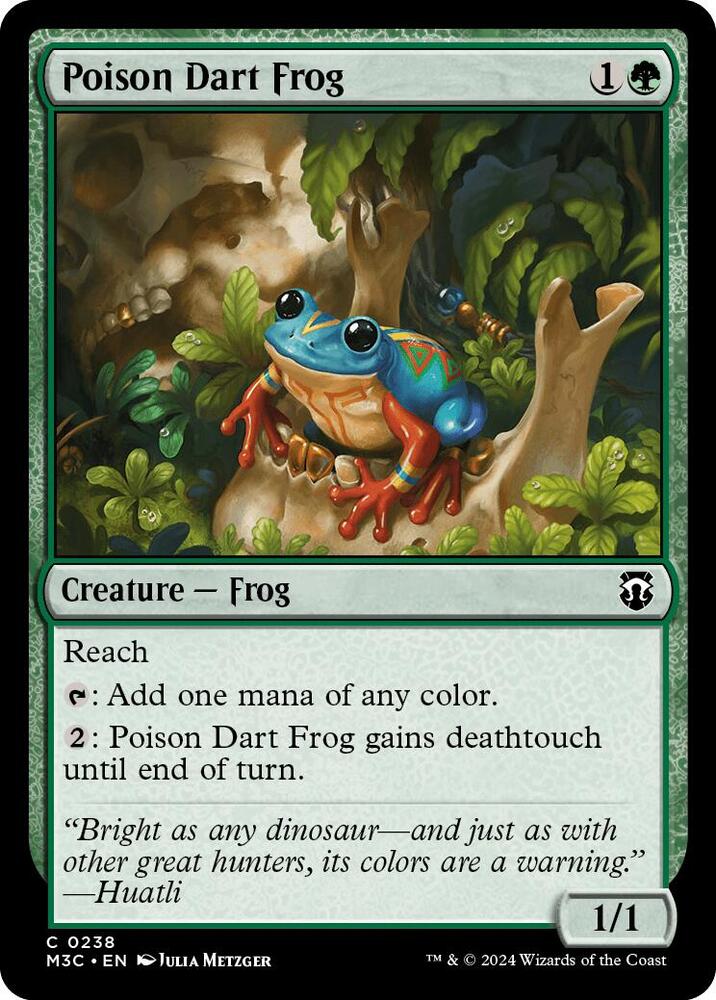 Poison Dart Frog (Ripple Foil) [Modern Horizons 3 Commander]