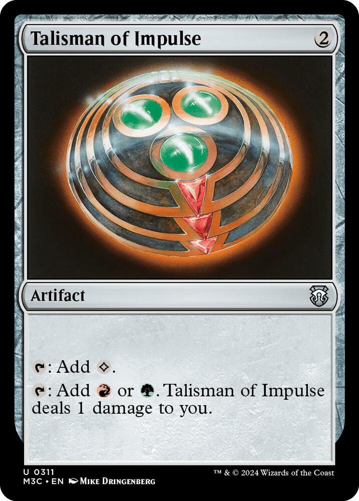 Talisman of Impulse (Ripple Foil) [Modern Horizons 3 Commander]