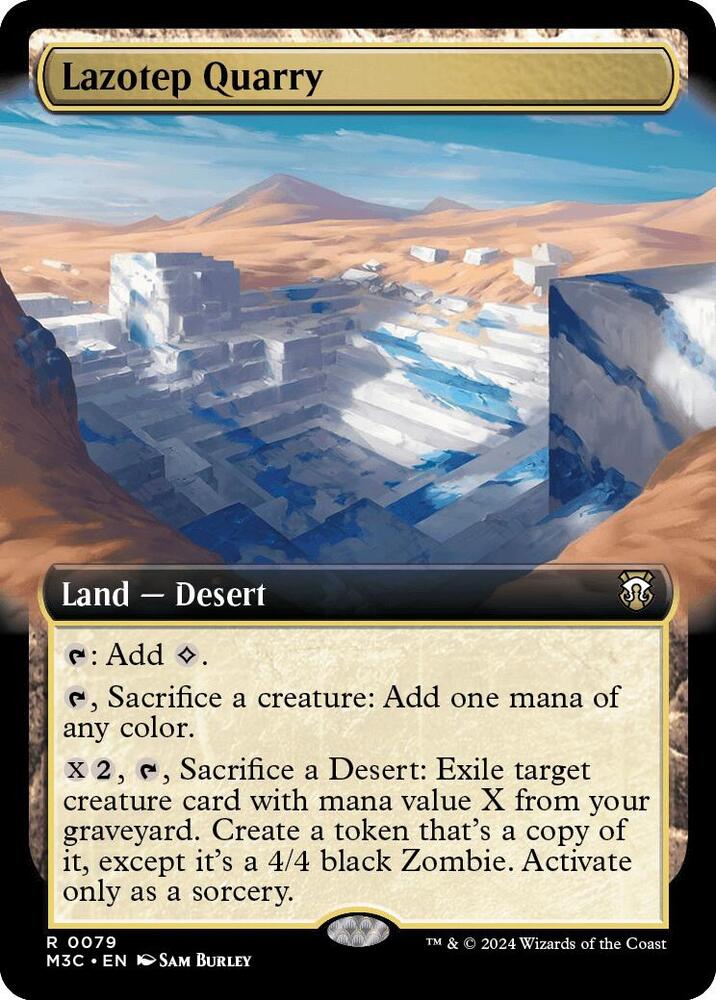 Lazotep Quarry (Extended Art) [Modern Horizons 3 Commander]