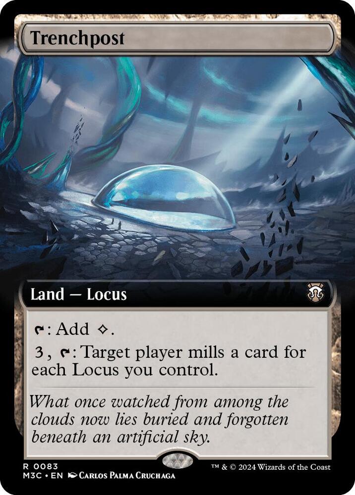 Trenchpost (Extended Art) (Ripple Foil) [Modern Horizons 3 Commander]