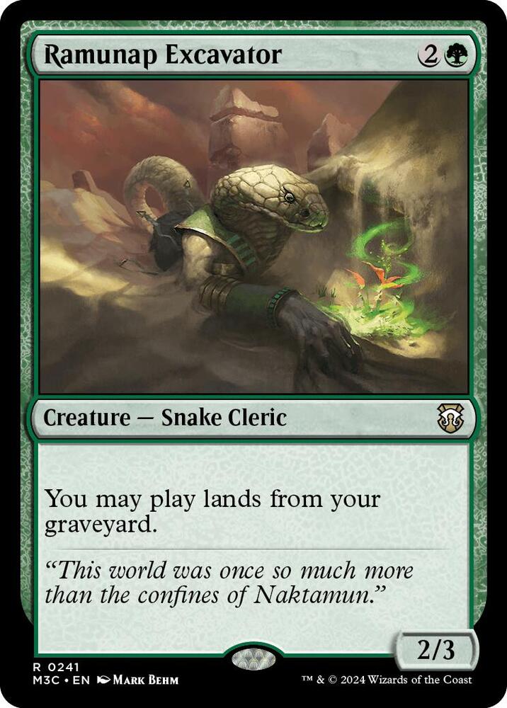 Ramunap Excavator (Ripple Foil) [Modern Horizons 3 Commander]