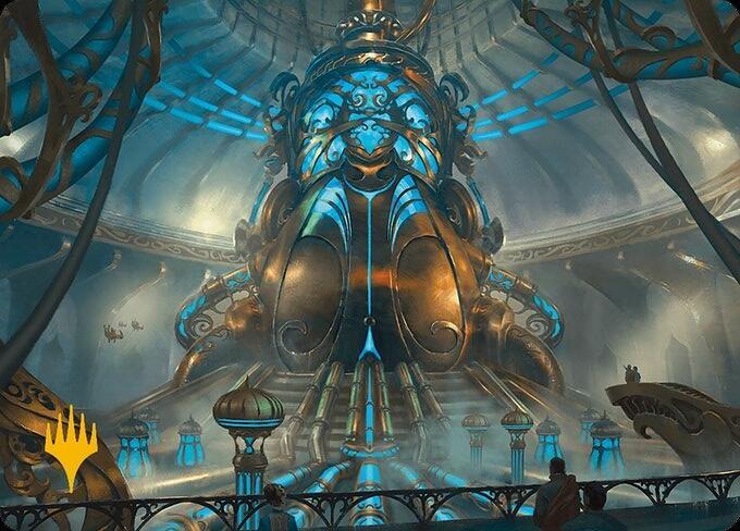 Aether Refinery Art Card (Gold-Stamped Planeswalker Symbol) [Modern Horizons 3 Art Series]