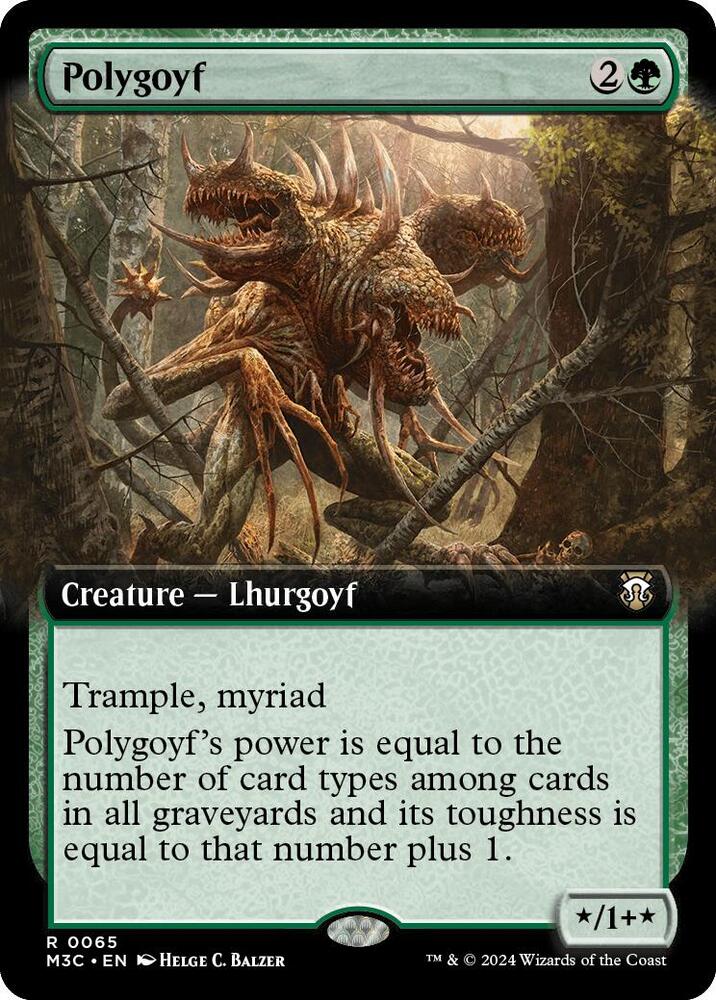 Polygoyf (Extended Art) [Modern Horizons 3 Commander]