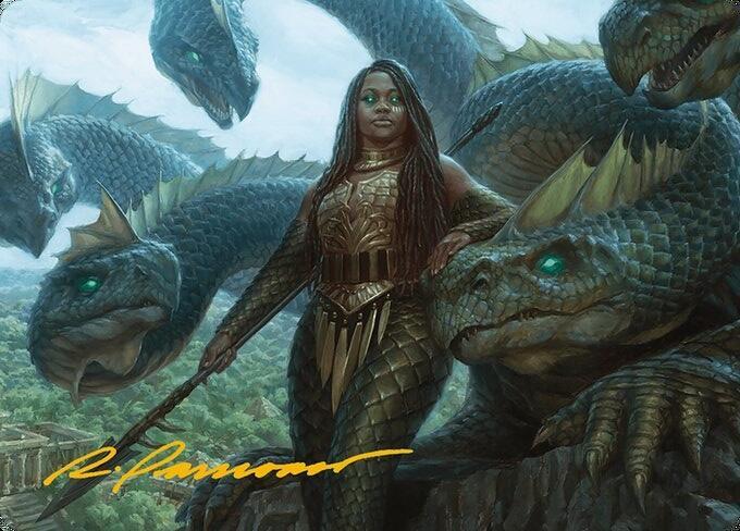 Hydra Trainer Art Card (Gold-Stamped Signature) [Modern Horizons 3 Art Series]