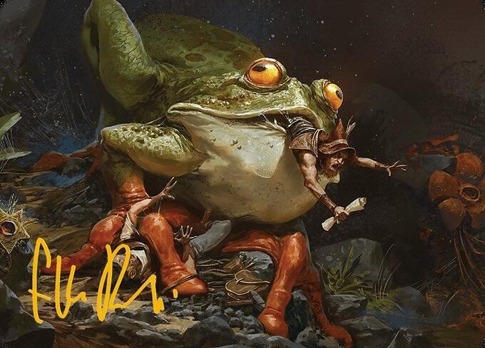 Rampant Frogantua Art Card (Gold-Stamped Signature) [Modern Horizons 3 Art Series]