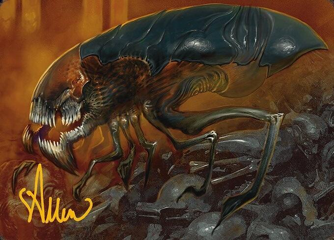 Cranial Ram Art Card (Gold-Stamped Signature) [Modern Horizons 3 Art Series]