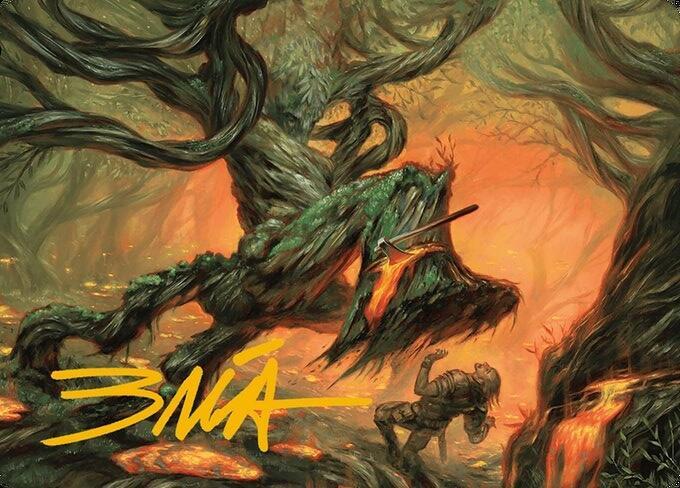 Stump Stomp Art Card (Gold-Stamped Signature) [Modern Horizons 3 Art Series]