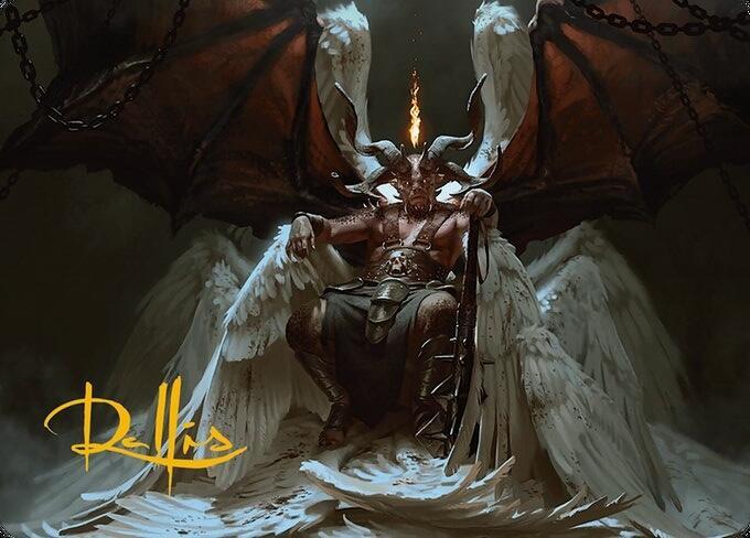 Shilgengar, Sire of Famine Art Card (Gold-Stamped Signature) [Modern Horizons 3 Art Series]