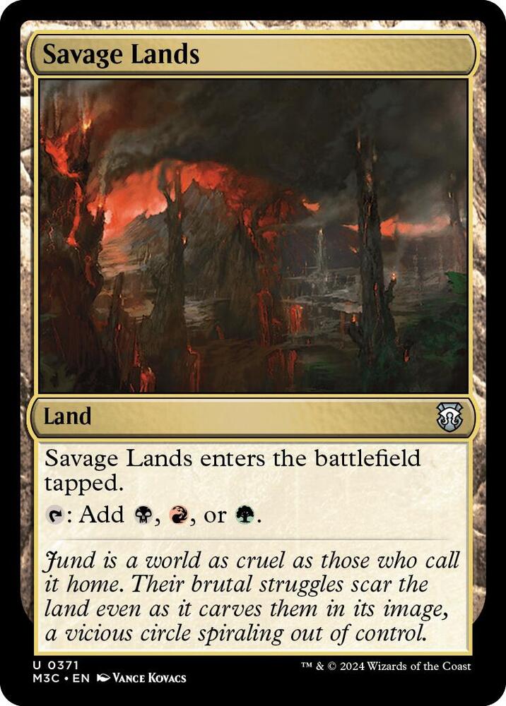 Savage Lands (Ripple Foil) [Modern Horizons 3 Commander]