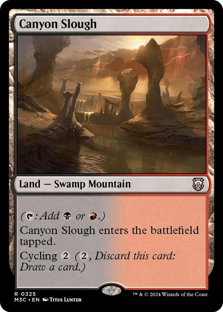 Canyon Slough (Ripple Foil) [Modern Horizons 3 Commander]