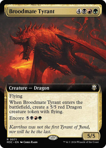 Broodmate Tyrant (Extended Art) [Modern Horizons 3 Commander]