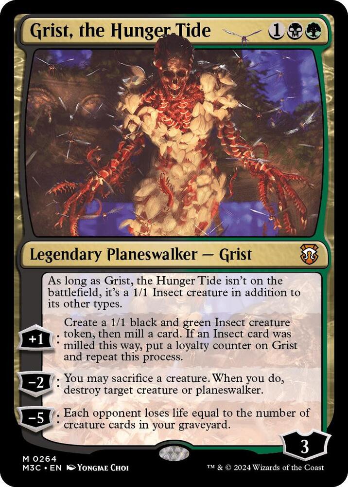 Grist, the Hunger Tide (Ripple Foil) [Modern Horizons 3 Commander]