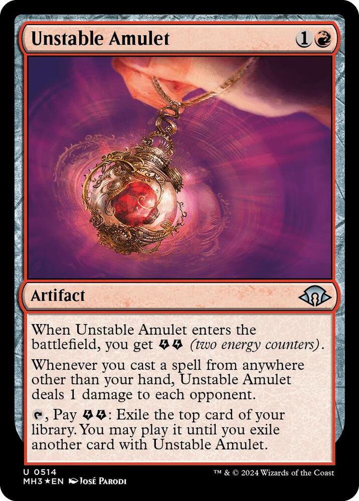 Unstable Amulet (Ripple Foil) [Modern Horizons 3]