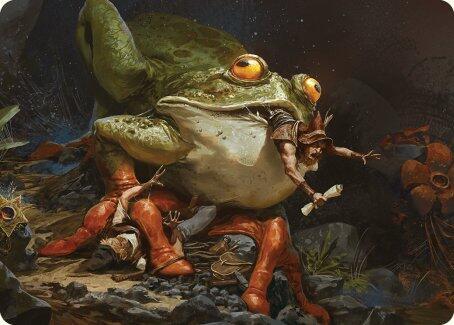 Rampant Frogantua Art Card [Modern Horizons 3 Art Series]