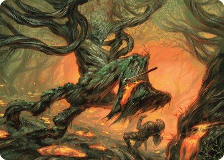 Stump Stomp Art Card [Modern Horizons 3 Art Series]