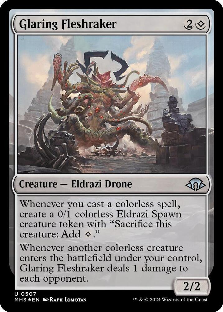 Glaring Fleshraker (Ripple Foil) [Modern Horizons 3]