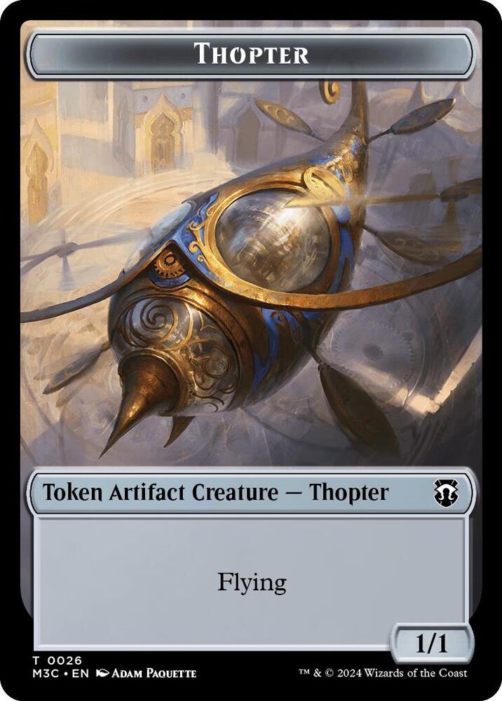Thopter // Copy Double-Sided Token [Modern Horizons 3 Commander Tokens]