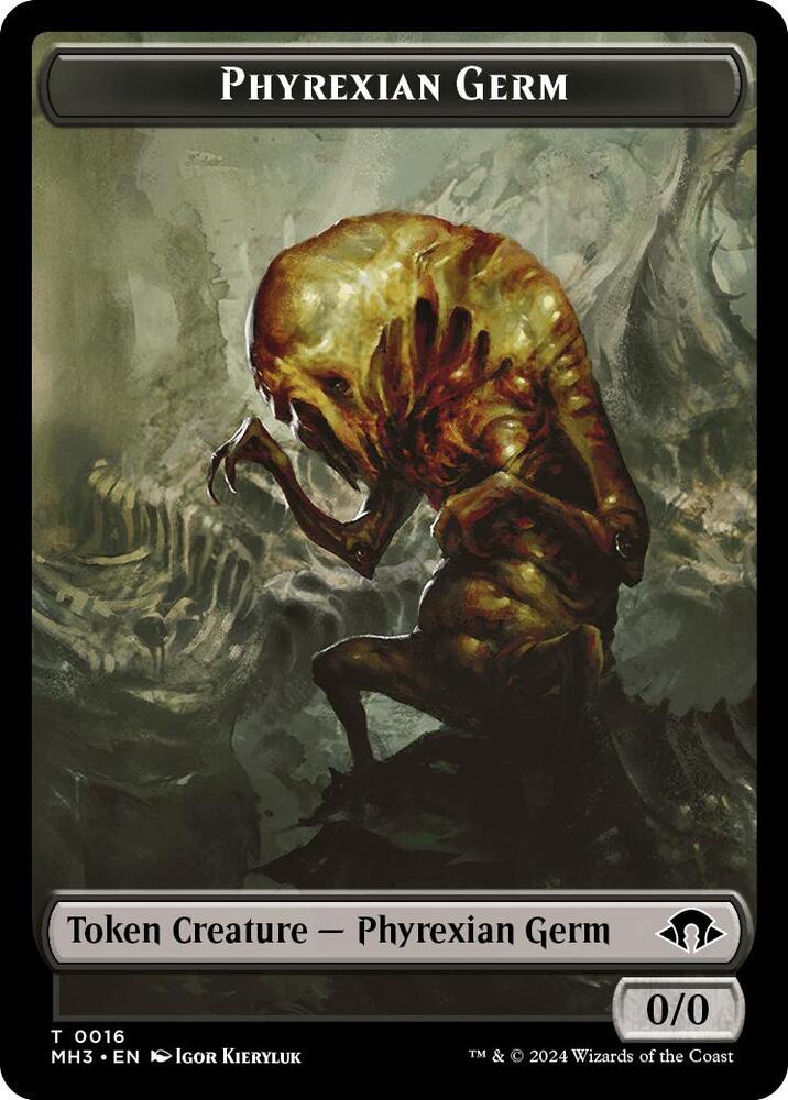 Phyrexian Germ // Fox Double-Sided Token [Modern Horizons 3 Tokens]