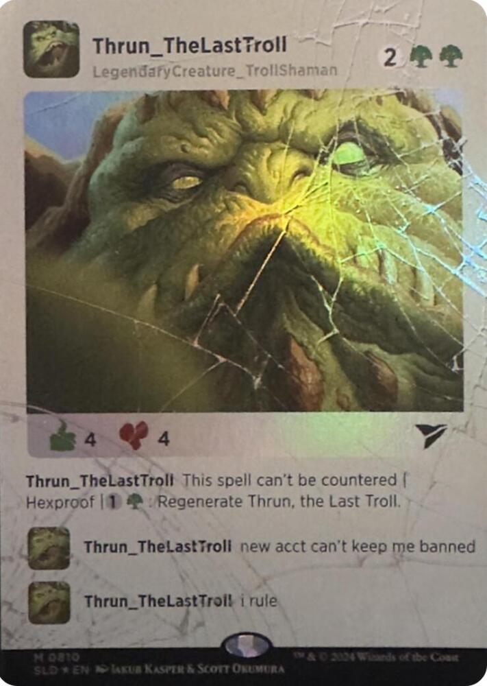 Thrun, the Last Troll (Rainbow Foil) [Secret Lair Drop Series]