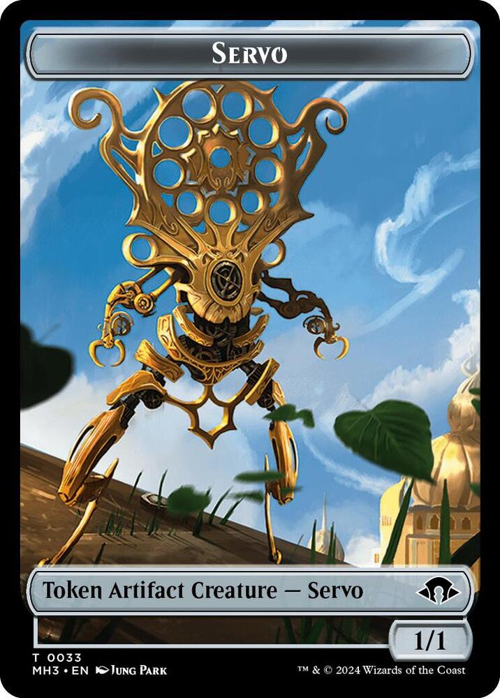 Servo // Spirit (0008) Double-Sided Token [Modern Horizons 3 Tokens]