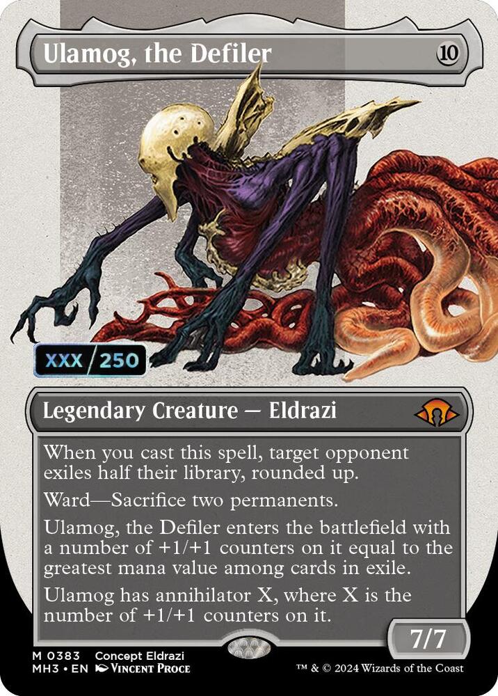 Ulamog, the Defiler (Borderless) (Serialized) [Modern Horizons 3]