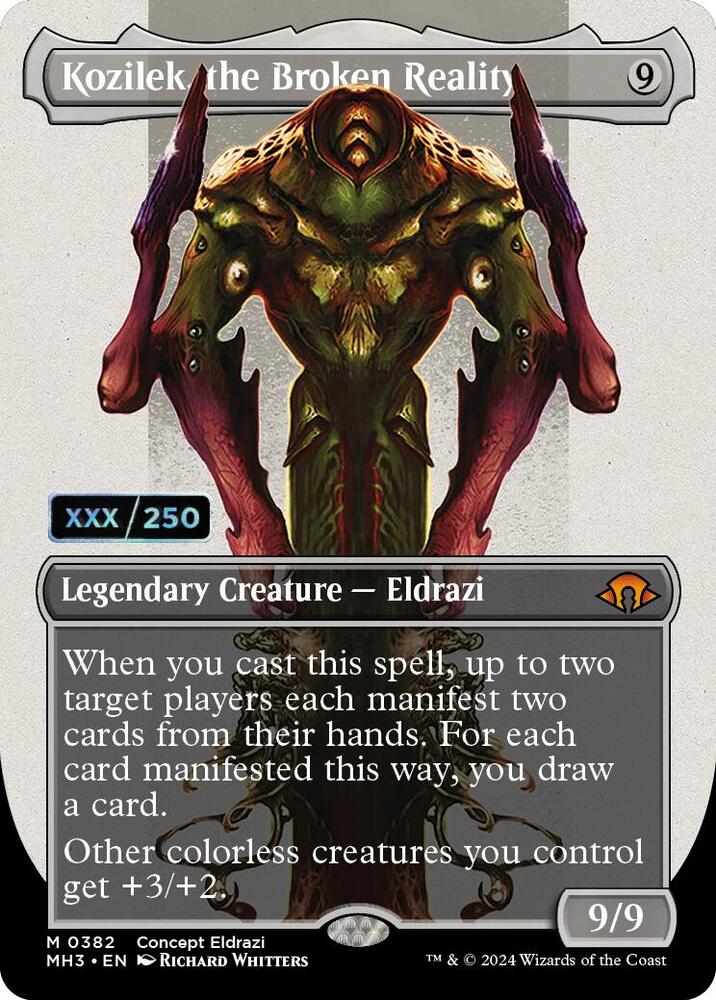 Kozilek, the Broken Reality (Borderless) (Serialized) [Modern Horizons 3]