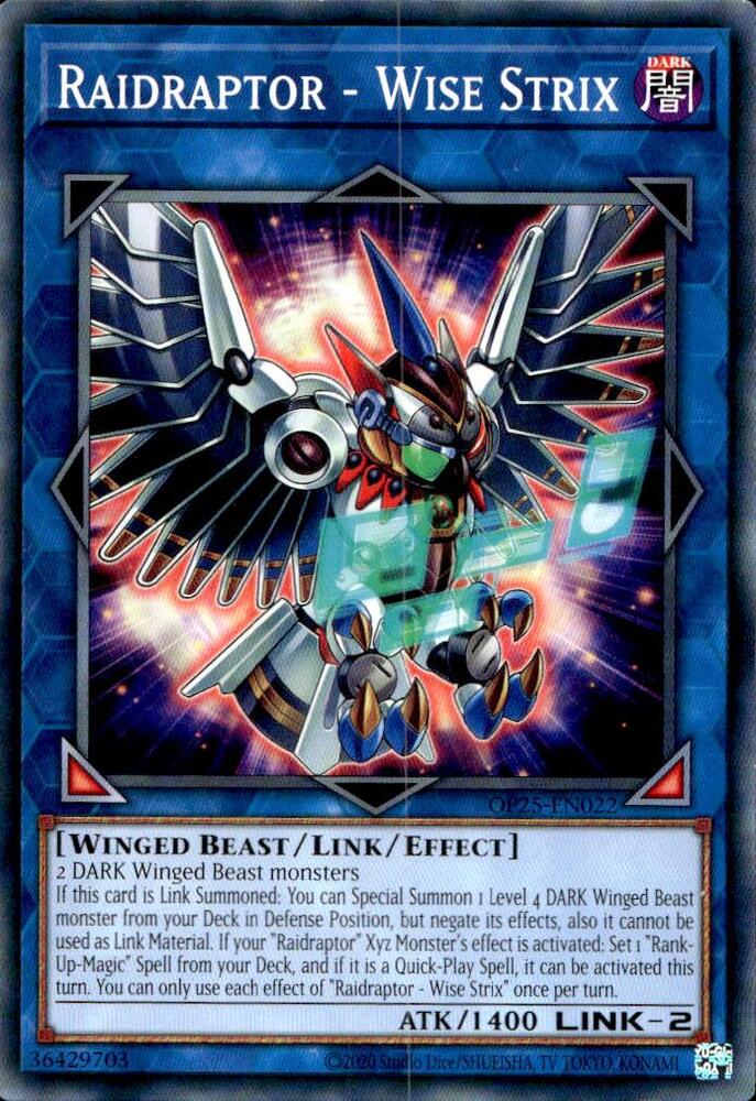 Raidraptor - Wise Strix [OP25-EN022] Common