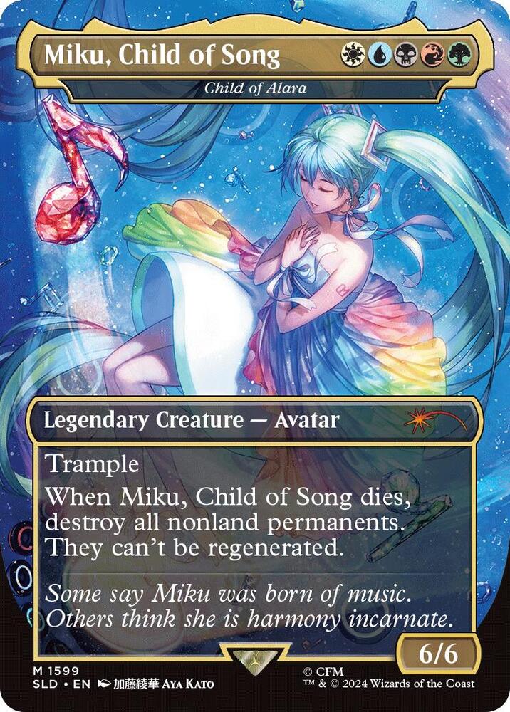 Miku, Child of Song - Child of Alara (Japanese) [Secret Lair Drop Series]