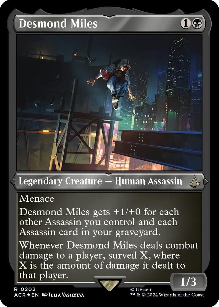 Desmond Miles (Foil Etched) [Assassin's Creed]