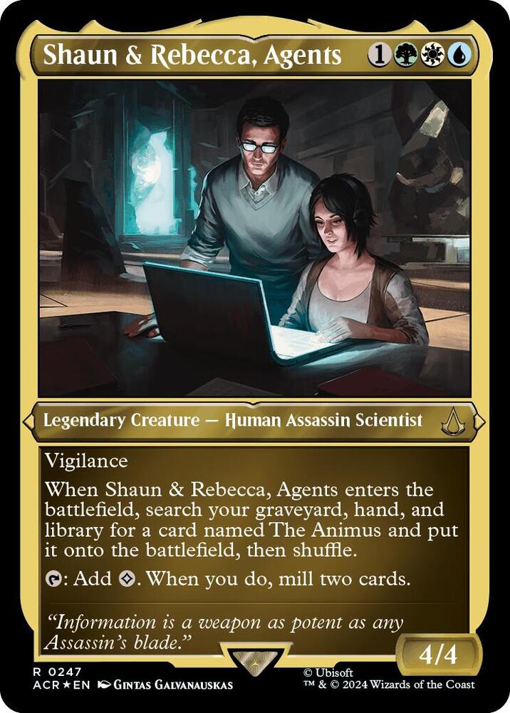 Shaun & Rebecca, Agents (Foil Etched) [Assassin's Creed]