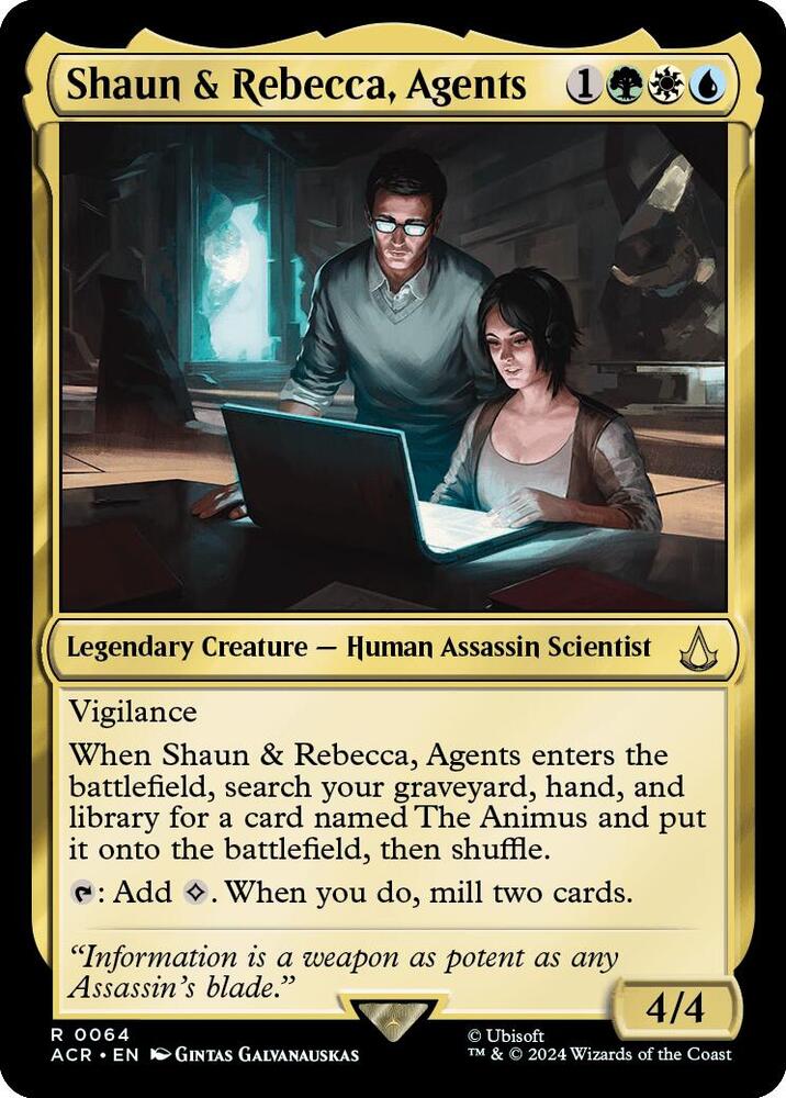 Shaun & Rebecca, Agents [Assassin's Creed]