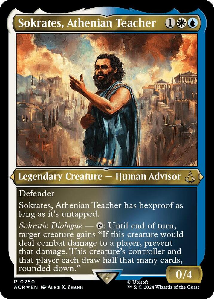 Sokrates, Athenian Teacher (Foil Etched) [Assassin's Creed]