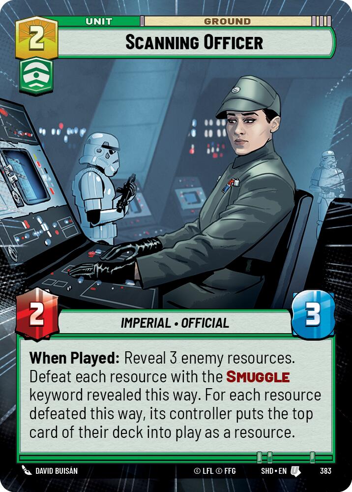 Scanning Officer (383) (Hyperspace) (383) [Shadows of the Galaxy]