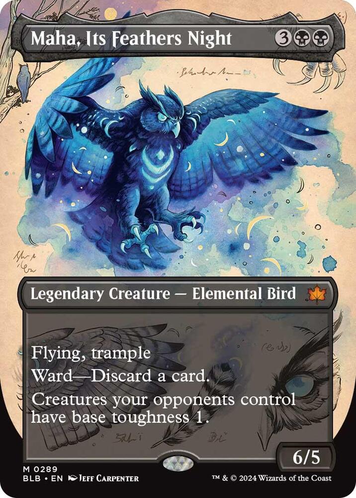 Maha, Its Feather Night (Borderless) [Bloomburrow]