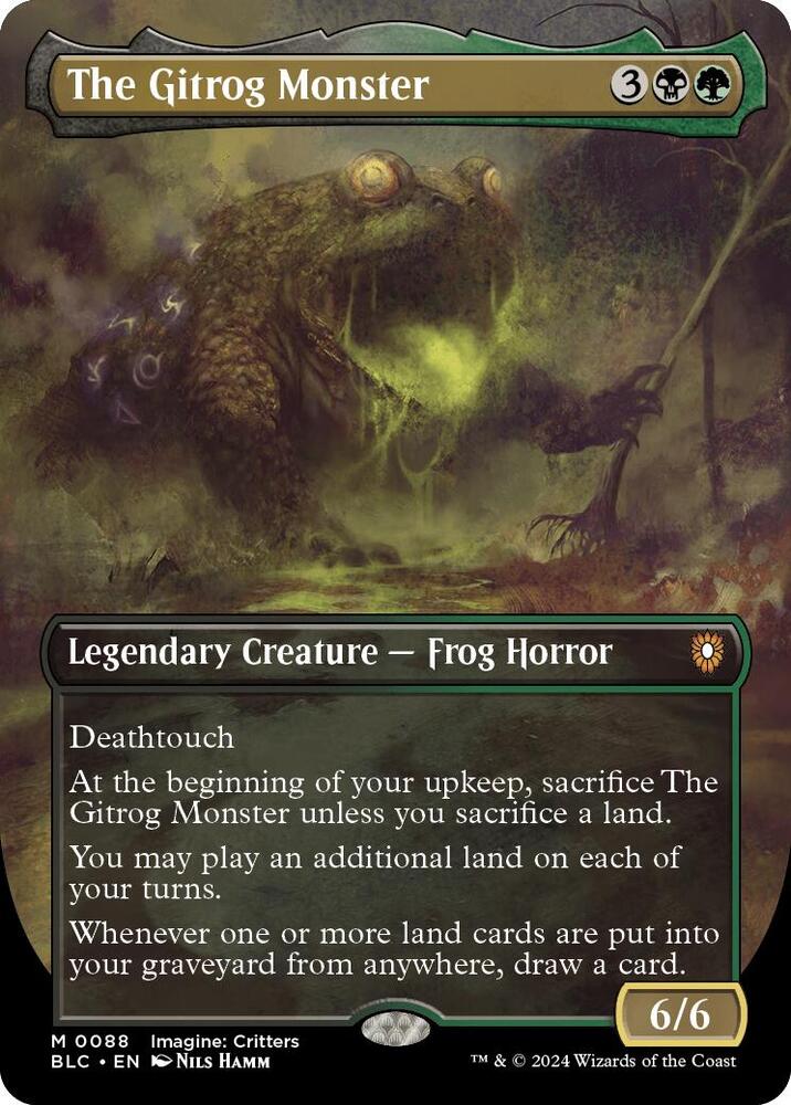 The Gitrog Monster (Borderless) [Bloomburrow Commander]