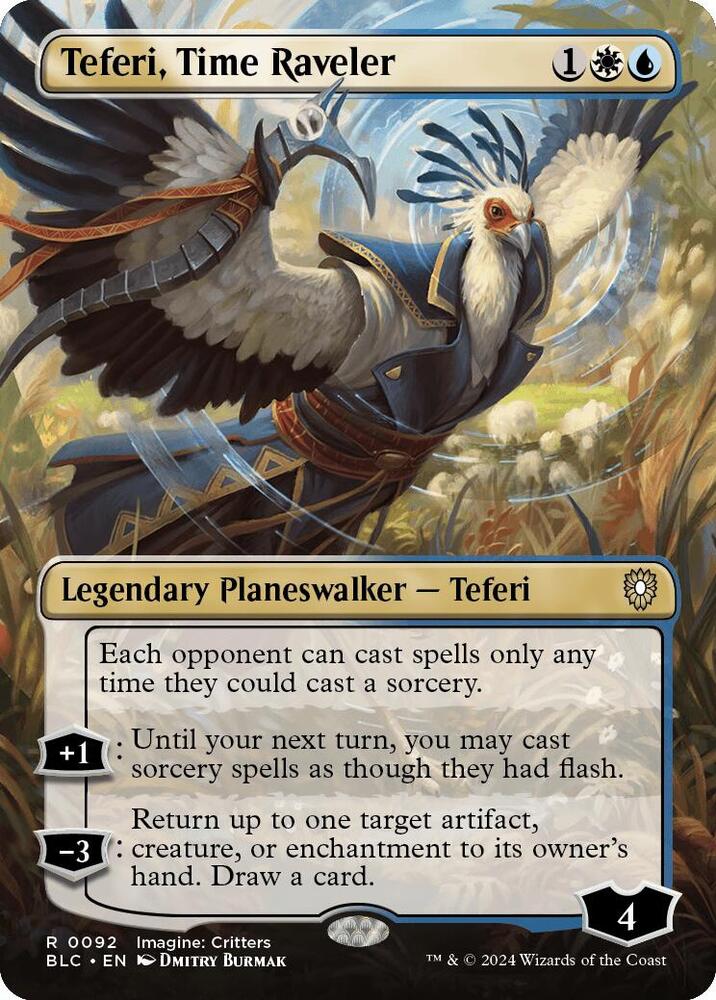 Teferi, Time Raveler (Borderless) [Bloomburrow Commander]