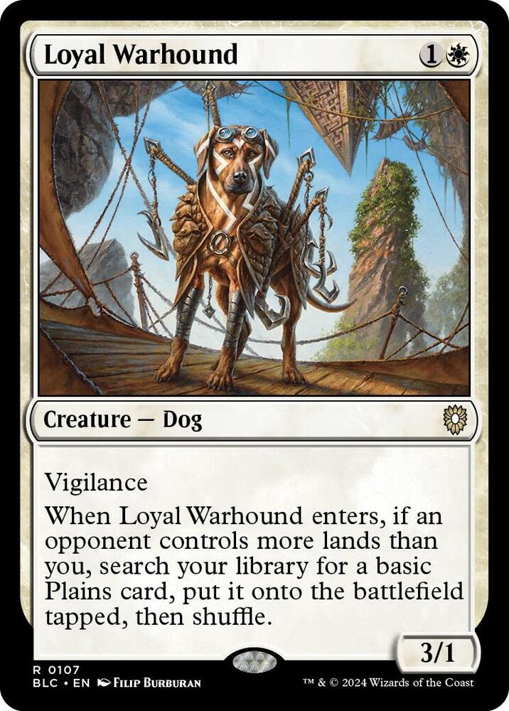 Loyal Warhound [Bloomburrow Commander]