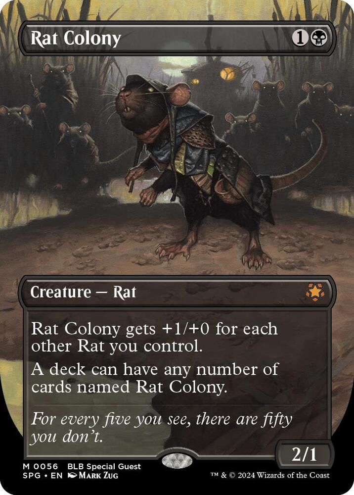 Rat Colony (Borderless) [Bloomburrow Special Guests]
